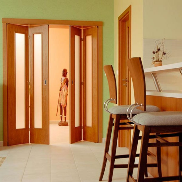 двери на кухню раздвижные гармошка Хабаровск