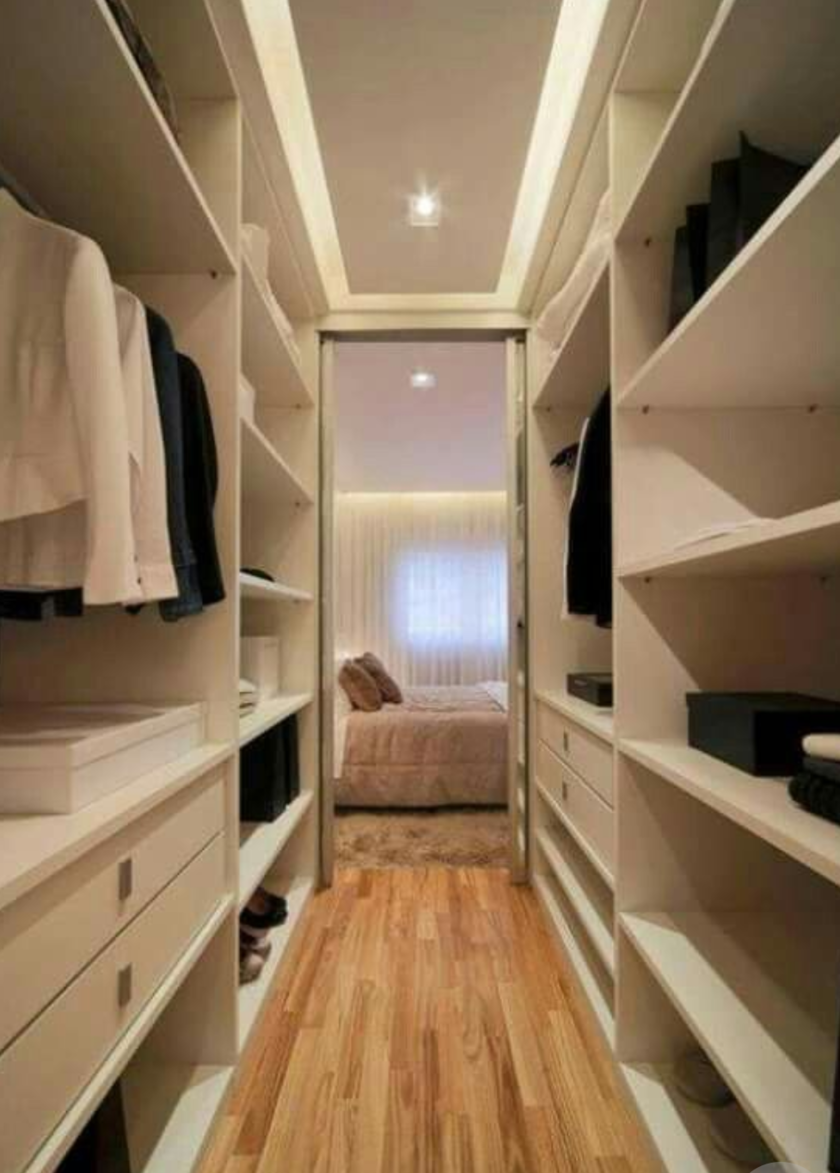 П-образная гардеробная комната в спальню Хабаровск