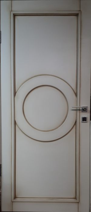 Межкомнатная дверь в профиле массив (эмаль с патиной) Хабаровск
