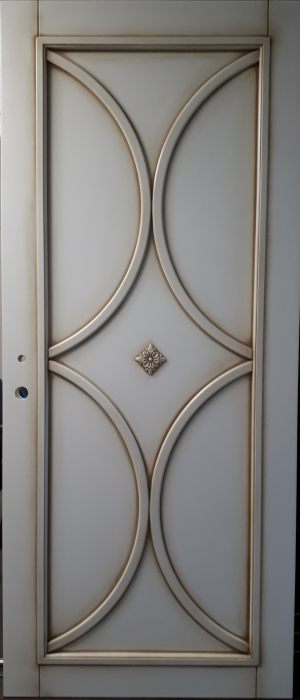 Межкомнатная дверь в профиле массив (эмаль с патиной) Хабаровск